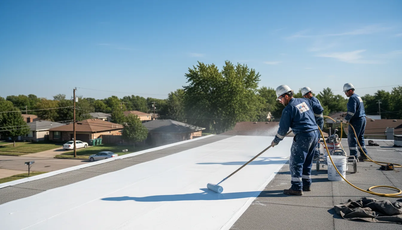 Commercial roof coating in Liebenthal, KS near me